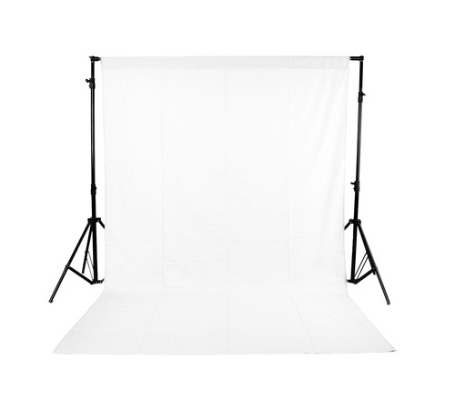 White Studio Backdrop 3x6 m